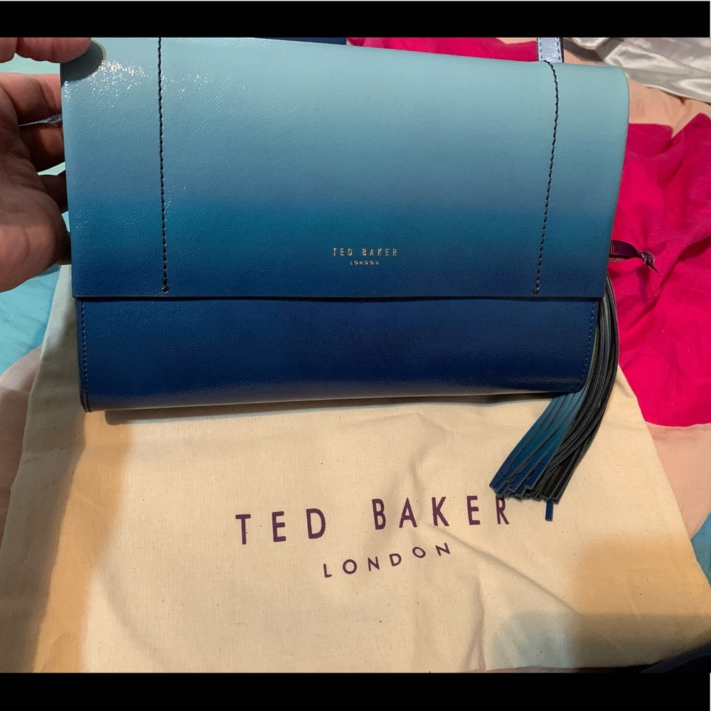 Ted Baker London MEHRI Ombre leather tassel bag